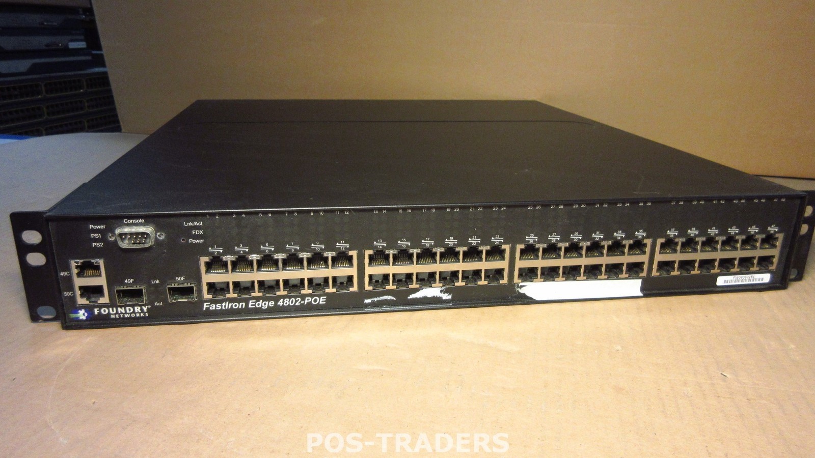 Brocade Foundry Edge FES 4802-POE 48-Port POE 802.3AF 2x GbE SFP Network Switch