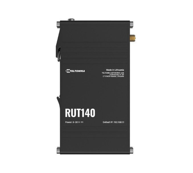 Teltonika RUT140 Industrial Ethernet Router Wi-Fi 4 1x3-Pin Power Connector