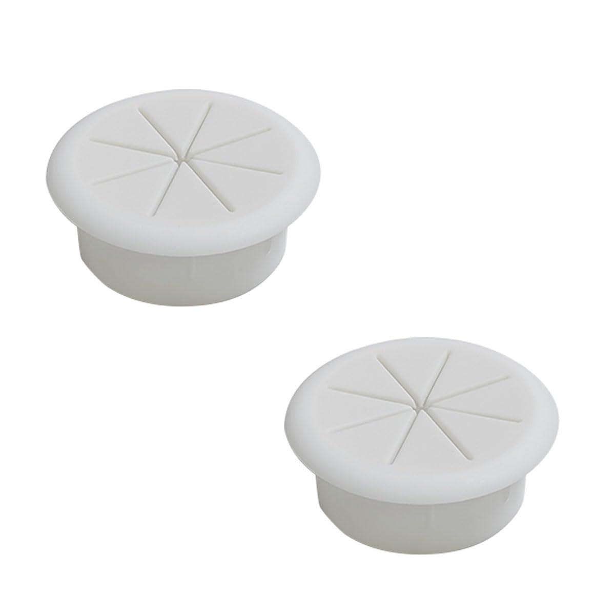 2 Pcs 2 Inch (50Mm) Cable Grommet, Flexible Desk Hole Cover