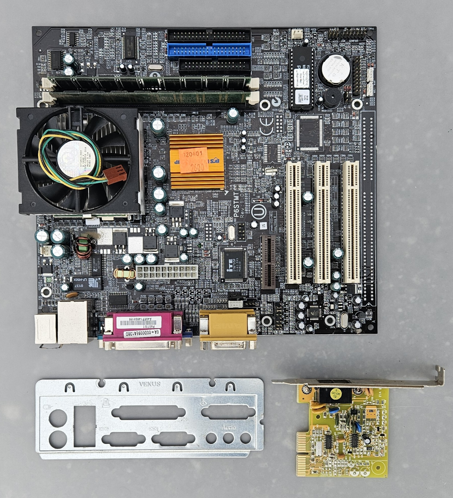 ECS P6STMT MOTHERBOARD COMBO CELERON 256MB MEMORY AMR MODEM