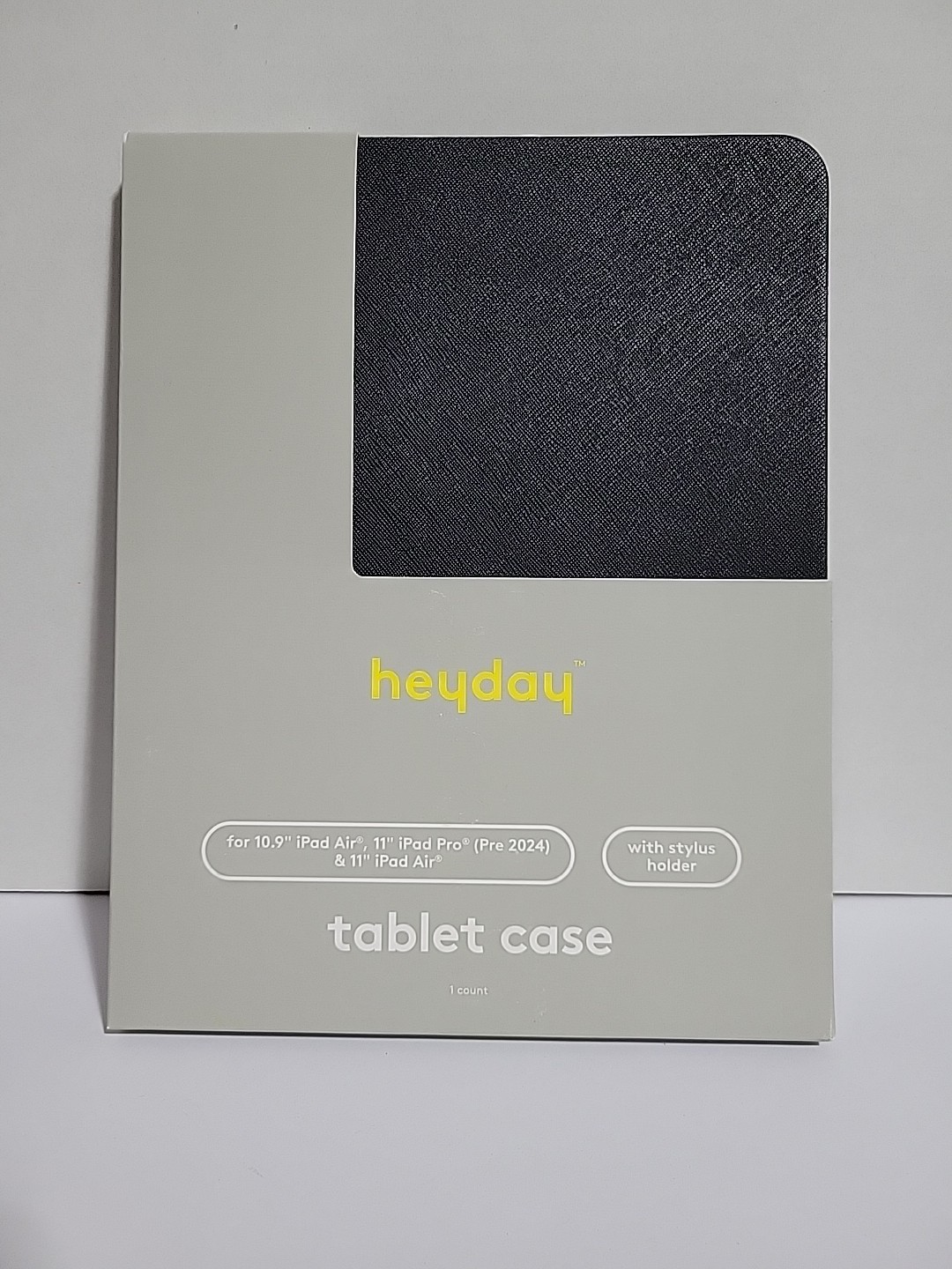 Heyday Black Tablet Case For 10.9”ipad Air & 11 In” Ipad Pro.
