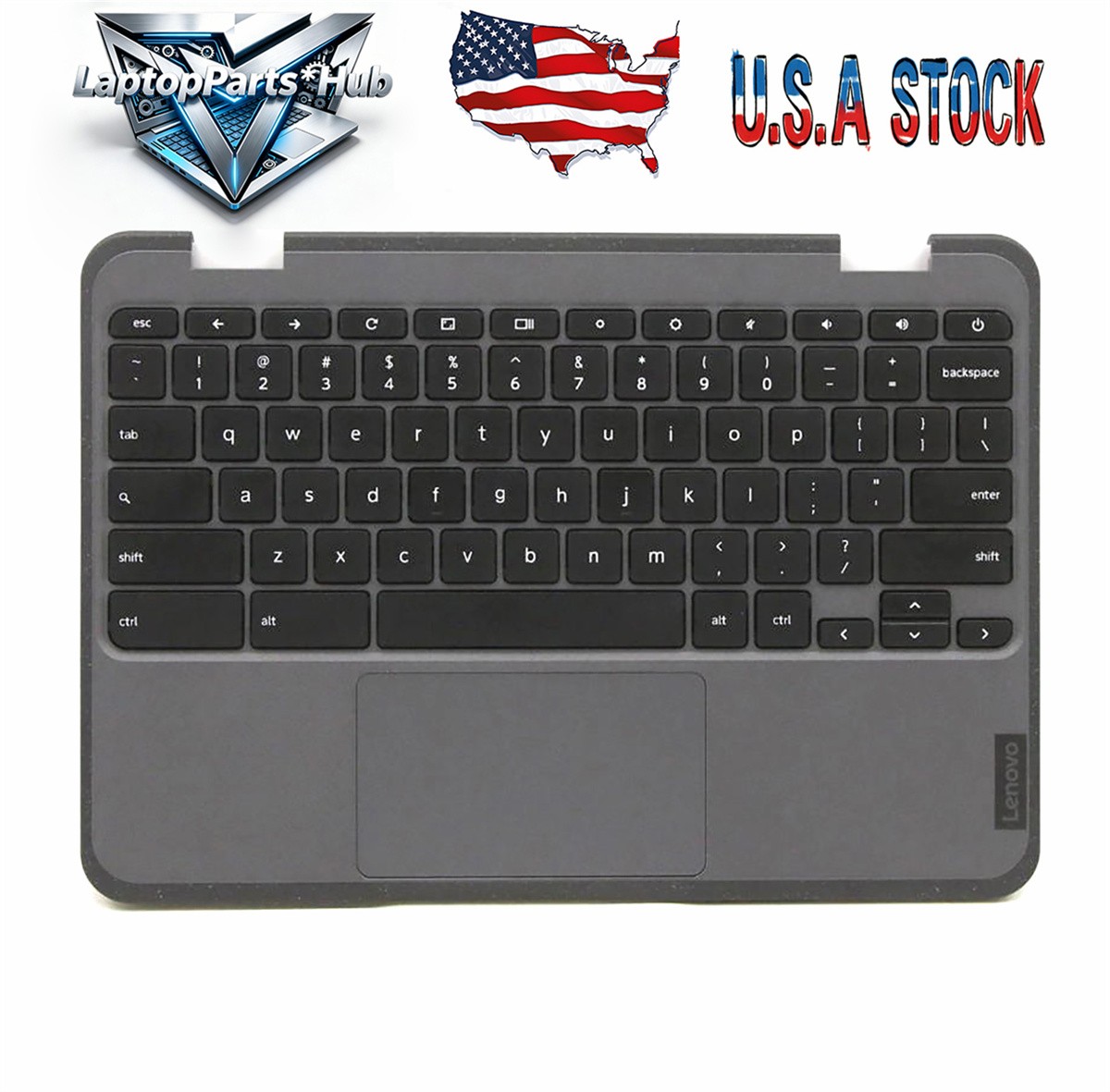 5M11C94663 For Lenovo 100e Chromebook Gen 3 Palmrest Keyboard and Touchpad USK