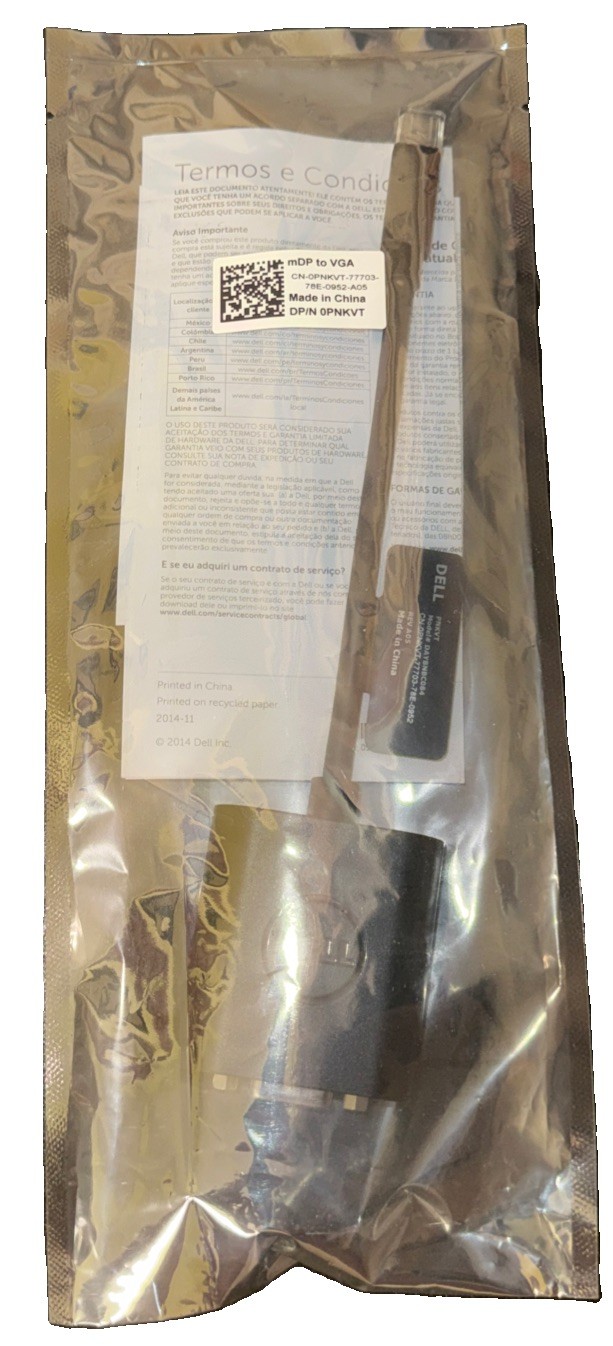 DELL mDP to VGA Cable Connector NEW 