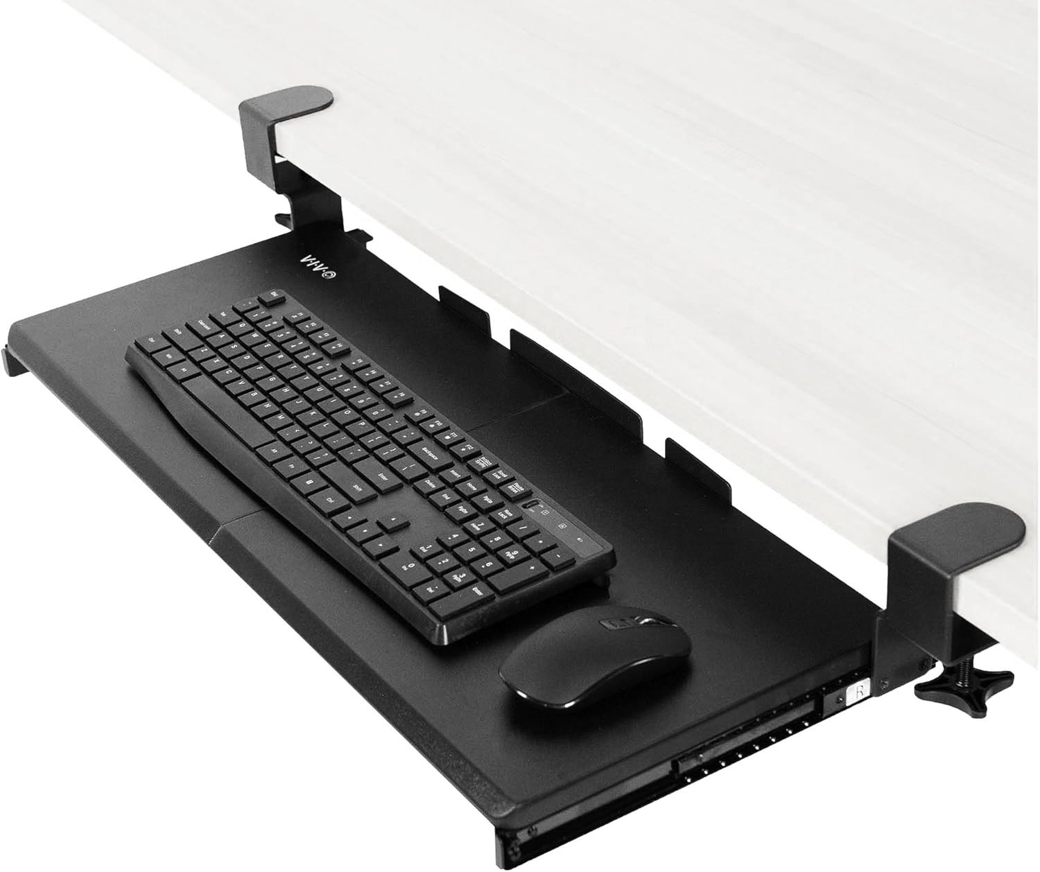 VIVO Large Keyboard Tray Under Desk Pull Out with Extra Sturdy 27 inch, Black 