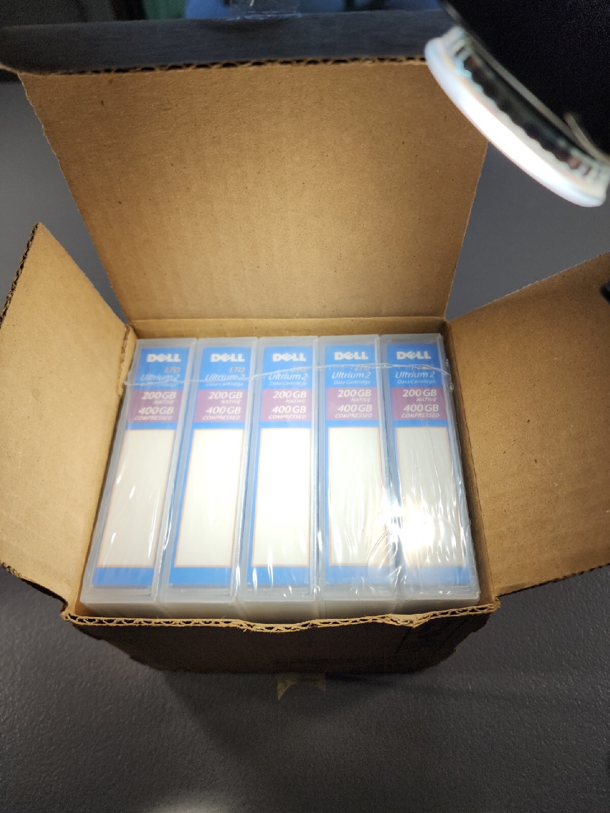 LOT OF 5 Dell N0439 LTO Ultrium 2 Data Cartridge 200GB/400GB DP/N 0N0439