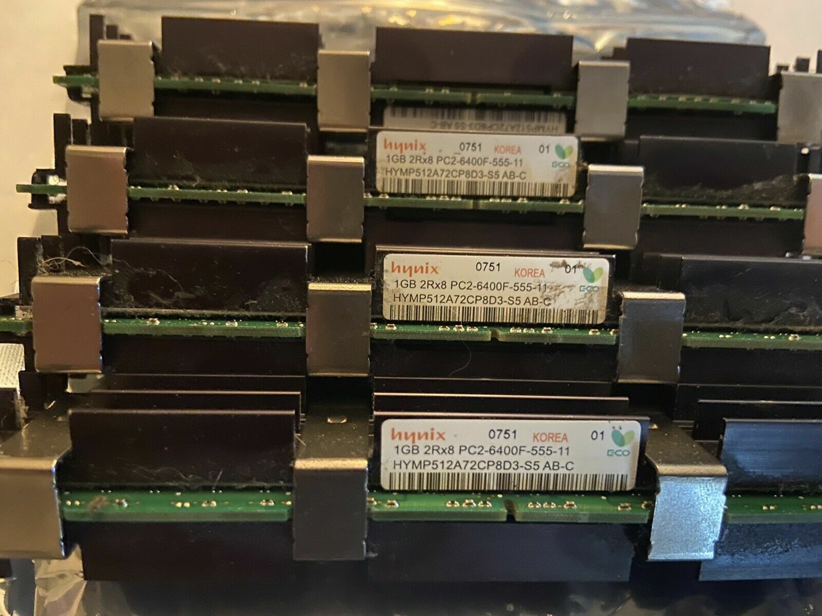 Mac Pro 3,1 Ram (30x1GB) PC2-6400F ECC Various Apple OEM Brands W/ HEAT SINK