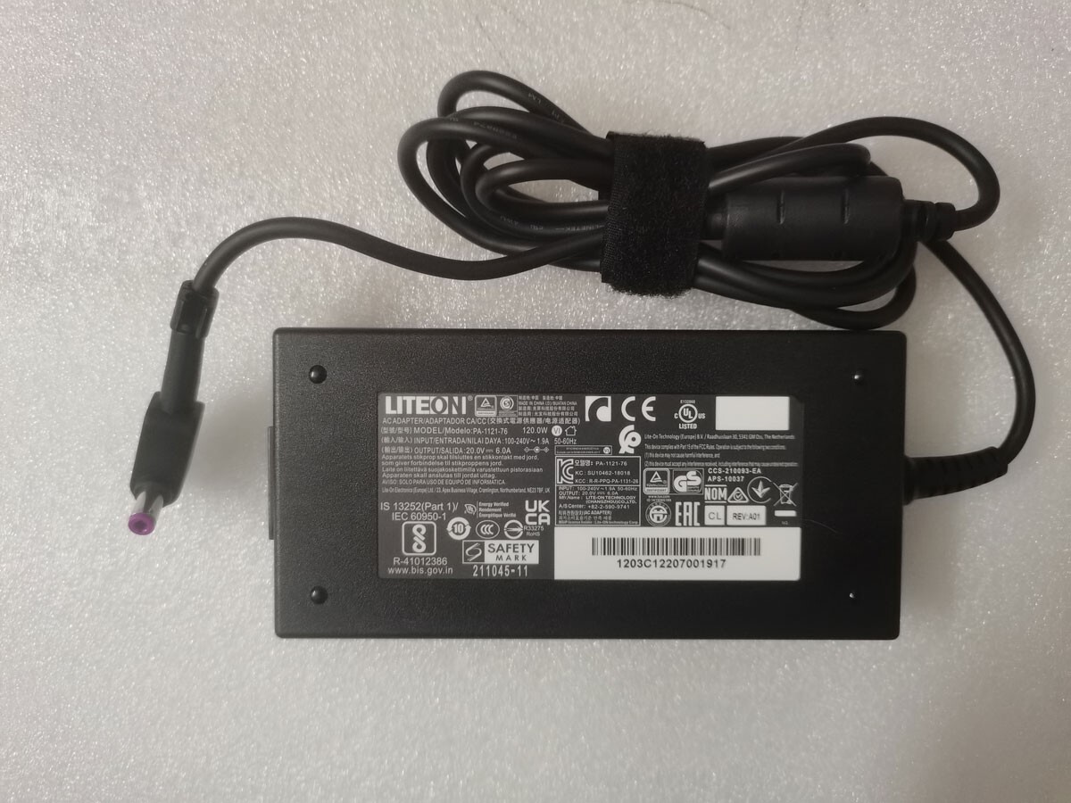 For Intel NUC 12 Pro Mini PC Kit NUC12WSHi5 LITEON 20V6A 120W adapter PA-1121-76