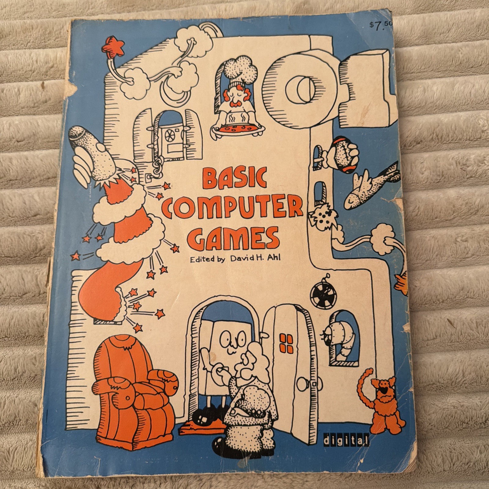 Vintage 101 BASIC Computer Games Book David Ahl 1974 2nd Print DEC Digital Rare 