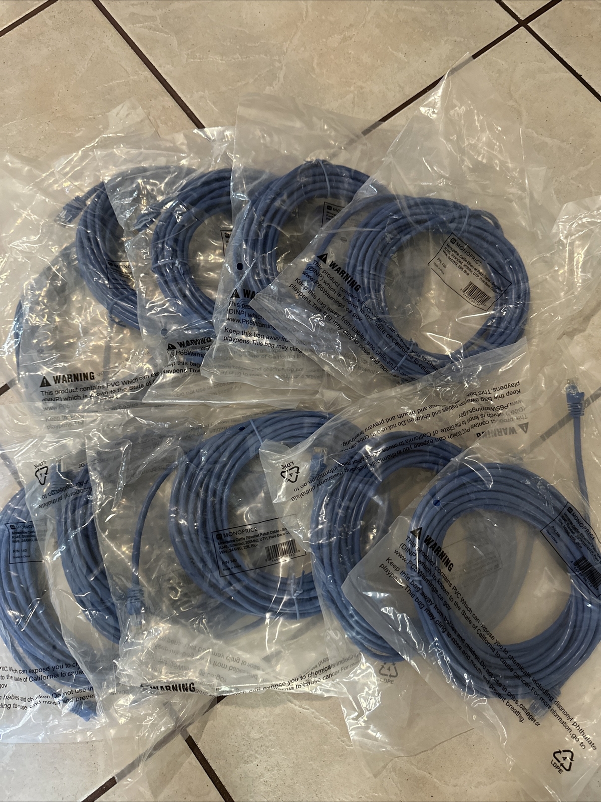 Flexboot Cat5e Ethernet Patch Cable RJ45 Stranded 350Mhz Wire 24AWG 25ft Blue