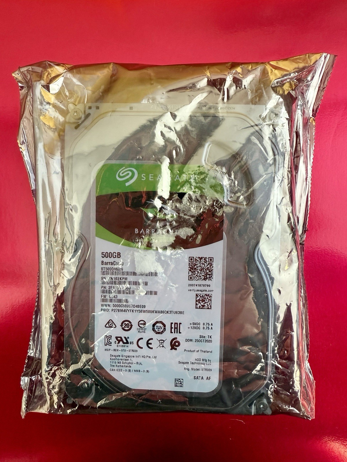 NEW SEAGATE BARRACUDA ST500DM009 500GB 7200K RPM 6Gb/s 3.5 INCH SATA HDD
