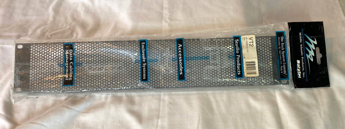 MIDDLE ATLANTIC PRODUCTS VT2 2SP PERFORATED VENT PANEL NEW IN PACKAGE
