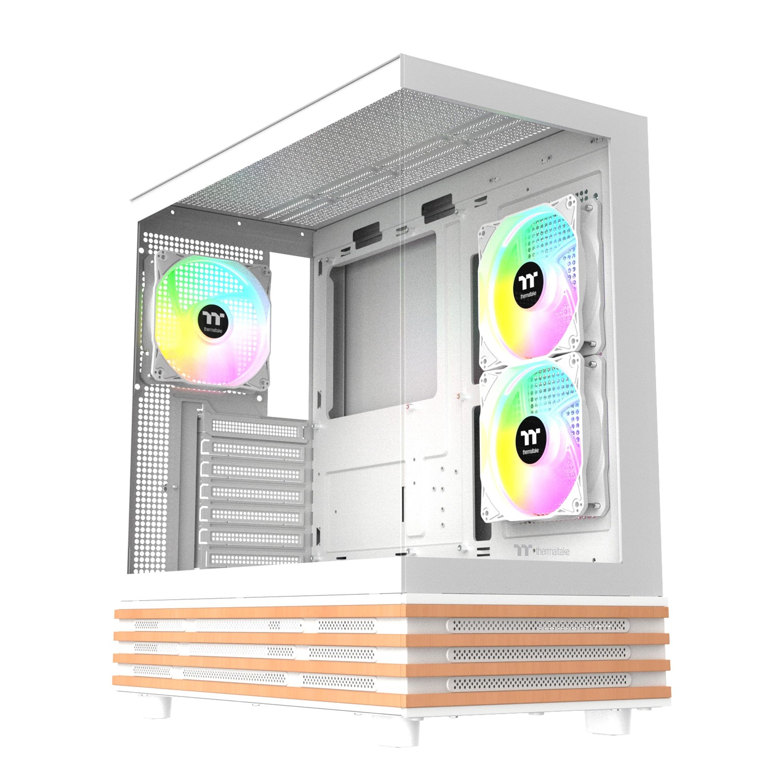 Thermaltake View 270 Plus WS ARGB Snow Mid Tower Chassis (ca-1y7-00m6wn-ws)