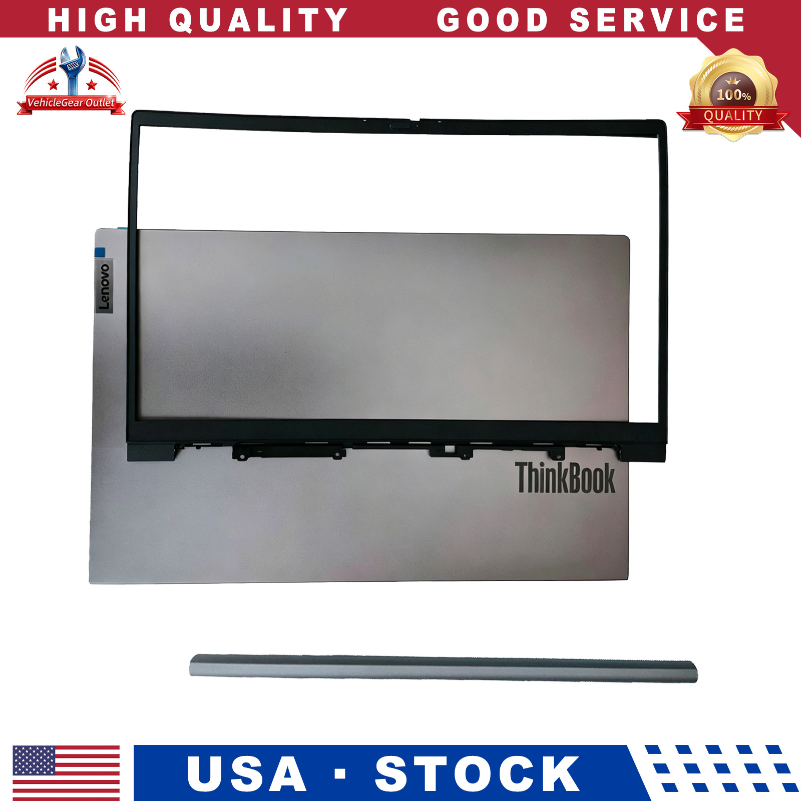 LCD Rear Cover Front Bezel Hinge Cap for Lenovo ThinkBook 15 G2 ITL ARE G3 ACL