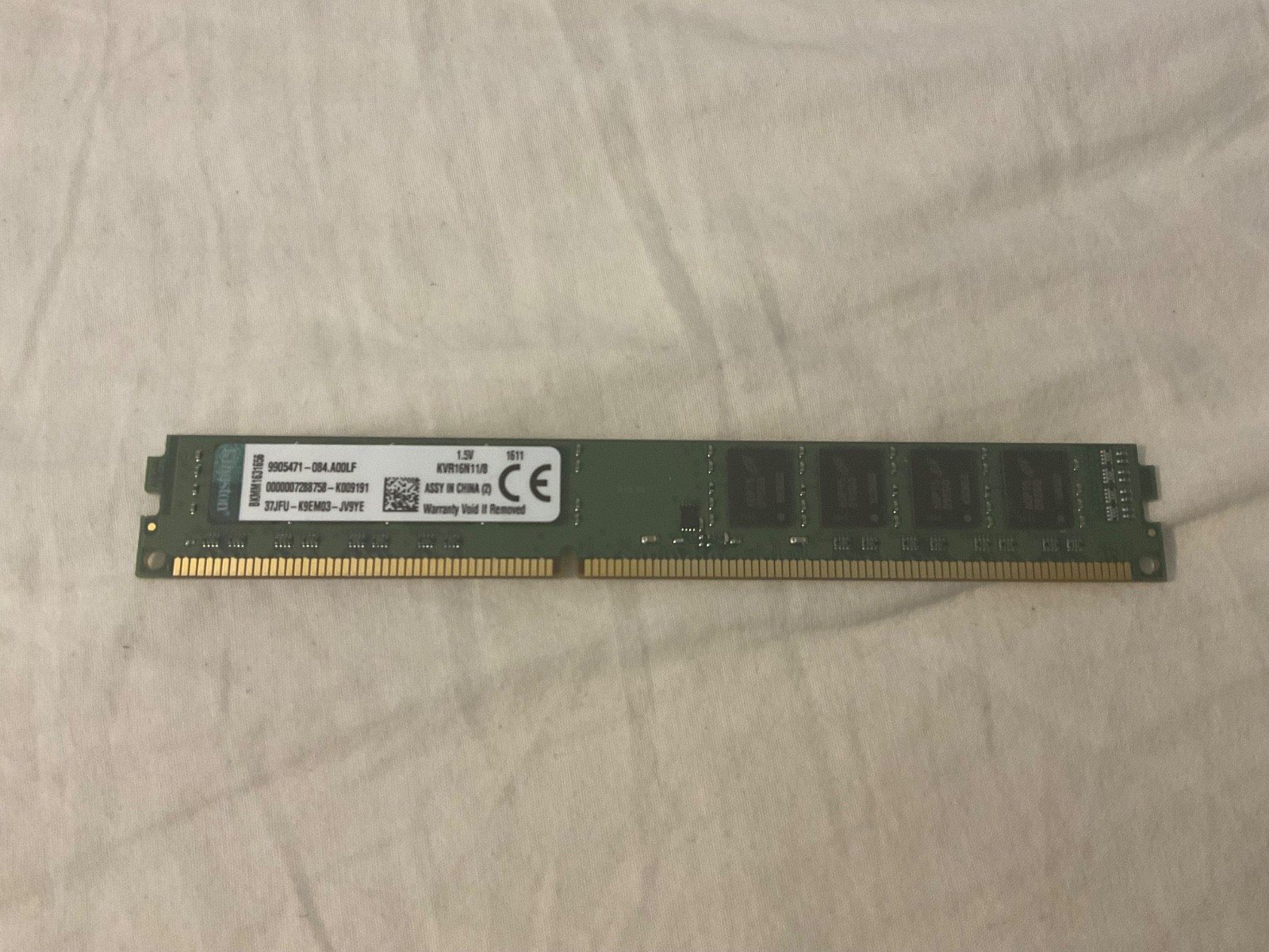 Kingston 8GB 1600MHz DDR3 PC3-12800 DIMM KVR16N11/8 240Pin Desktop Memory RAM BT