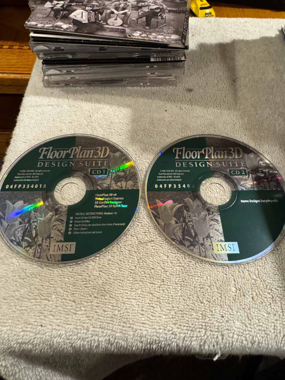 IMSI Floor Plan 3D Design Suite V4 - 2 CD'S IN GOOD CONDITION