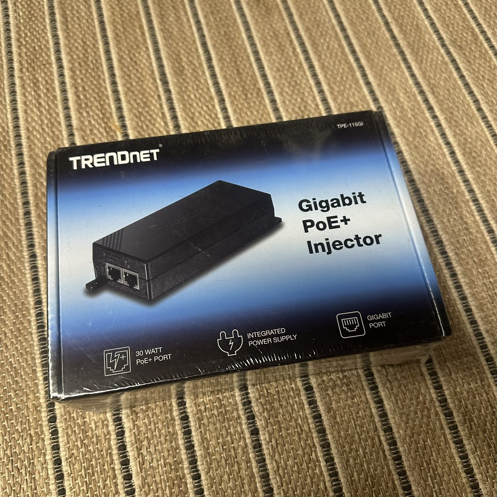 TRENDnet TPE-115GI Gigabit PoE+ Injector 30W IEEE 802.3at Brand New Sealed