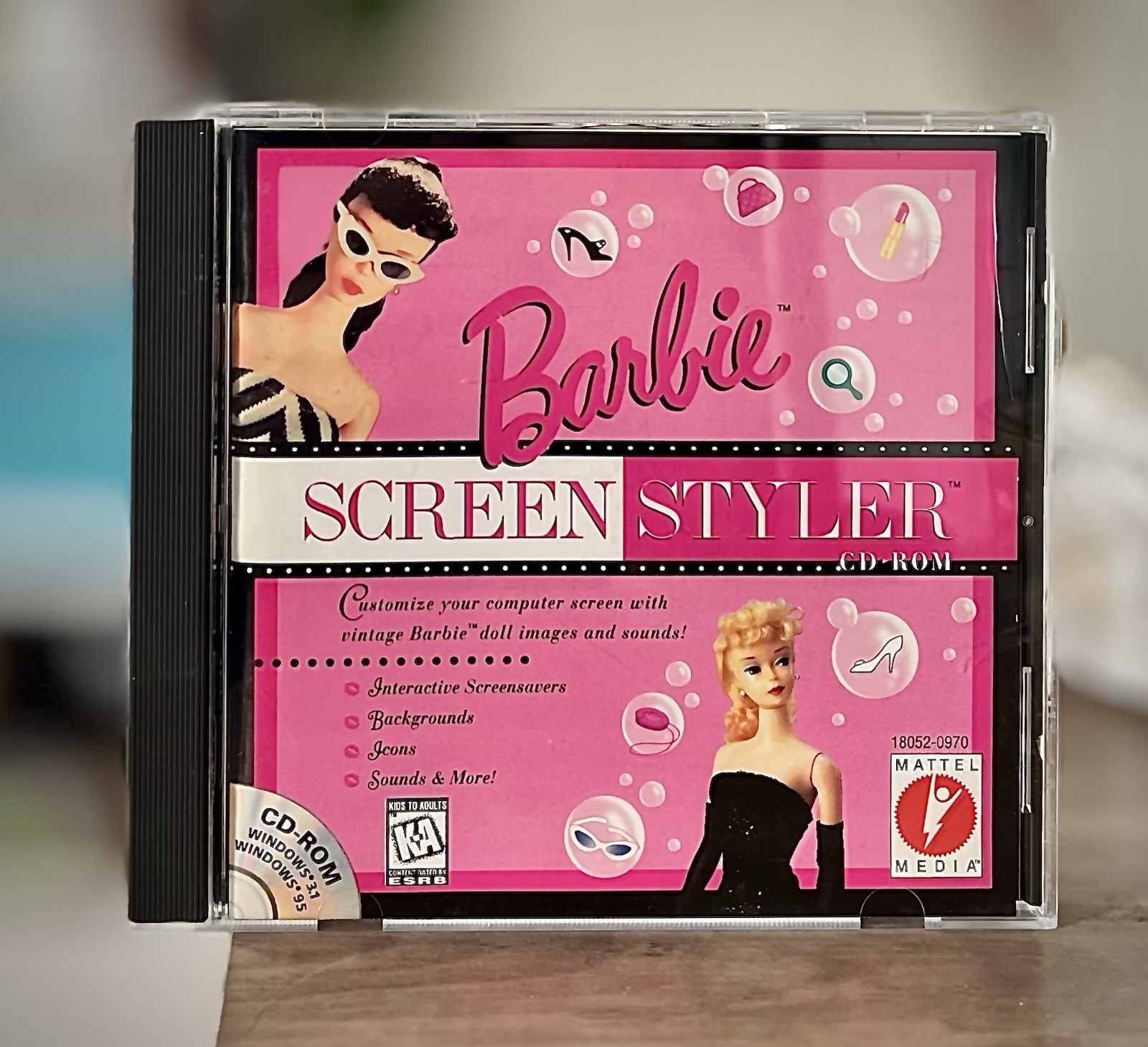 Barbie Screen Styler Fashion Vintage PC Software Mattel Retro WIN CD-ROM Sealed
