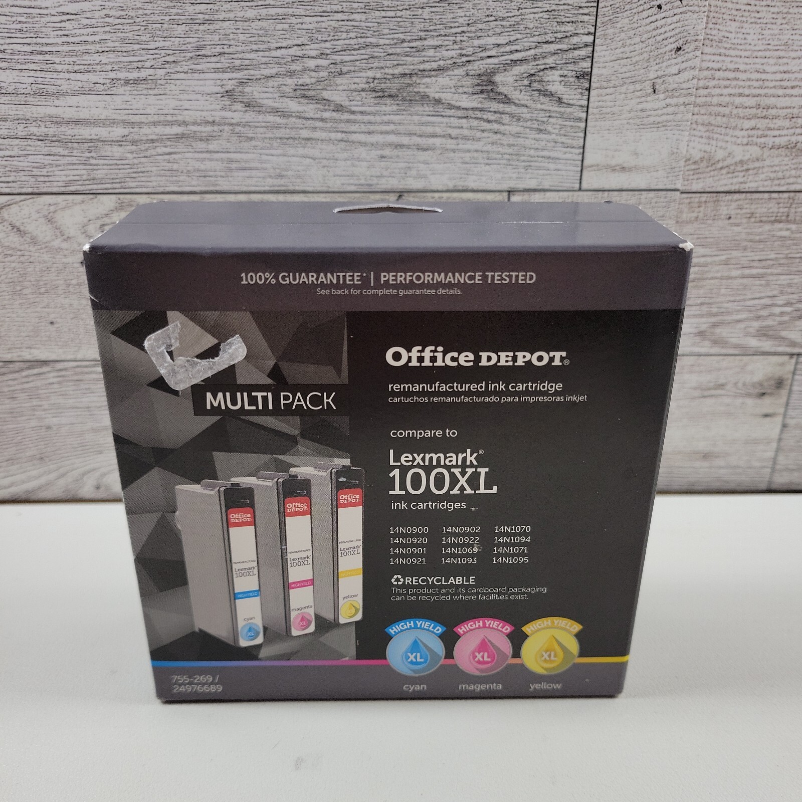 Office Depot 100XL Tri-color Multi Pack Ink Cartridges 