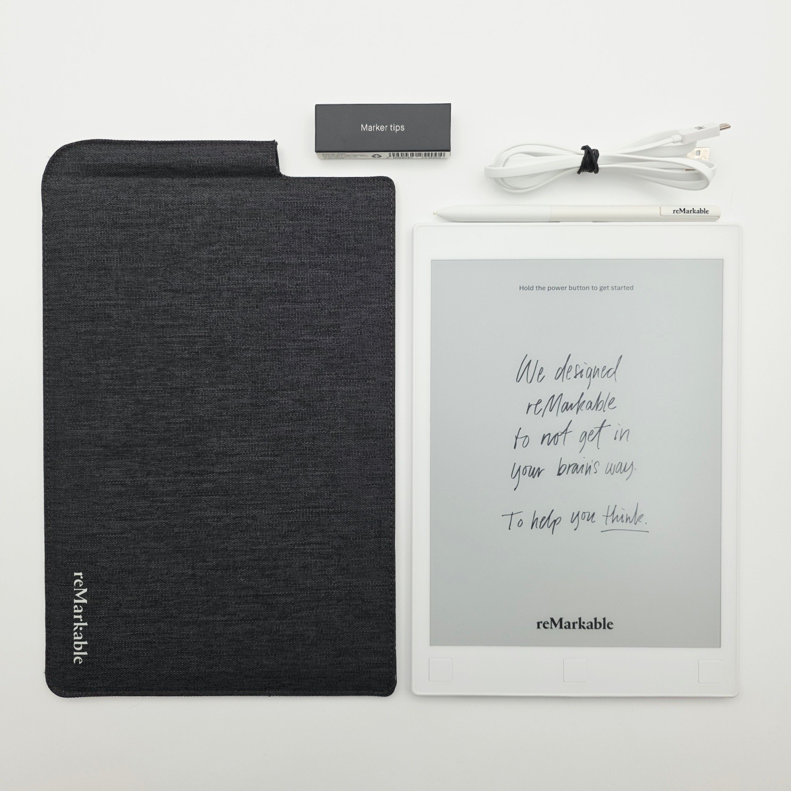 reMarkable Paper Tablet RM102 10.3in E Ink Digital Notebook Marker Case Bundle