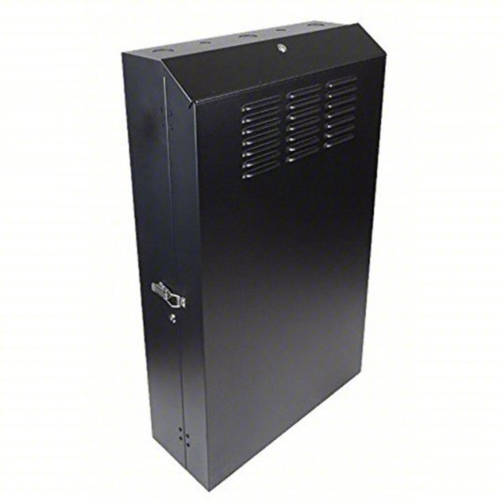 VIDEO MOUNT PRODUCTS Vertical Wall Cabinet 42-3/4"H x 25-5/8"W x 9-3/4"T, Black