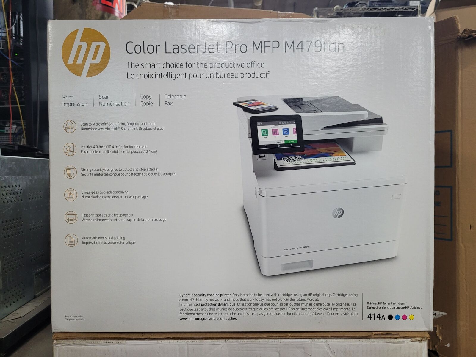 -NEW- HP LaserJet Pro MFP M479fdn Color Laser All In One Printer FACTORY SEALED