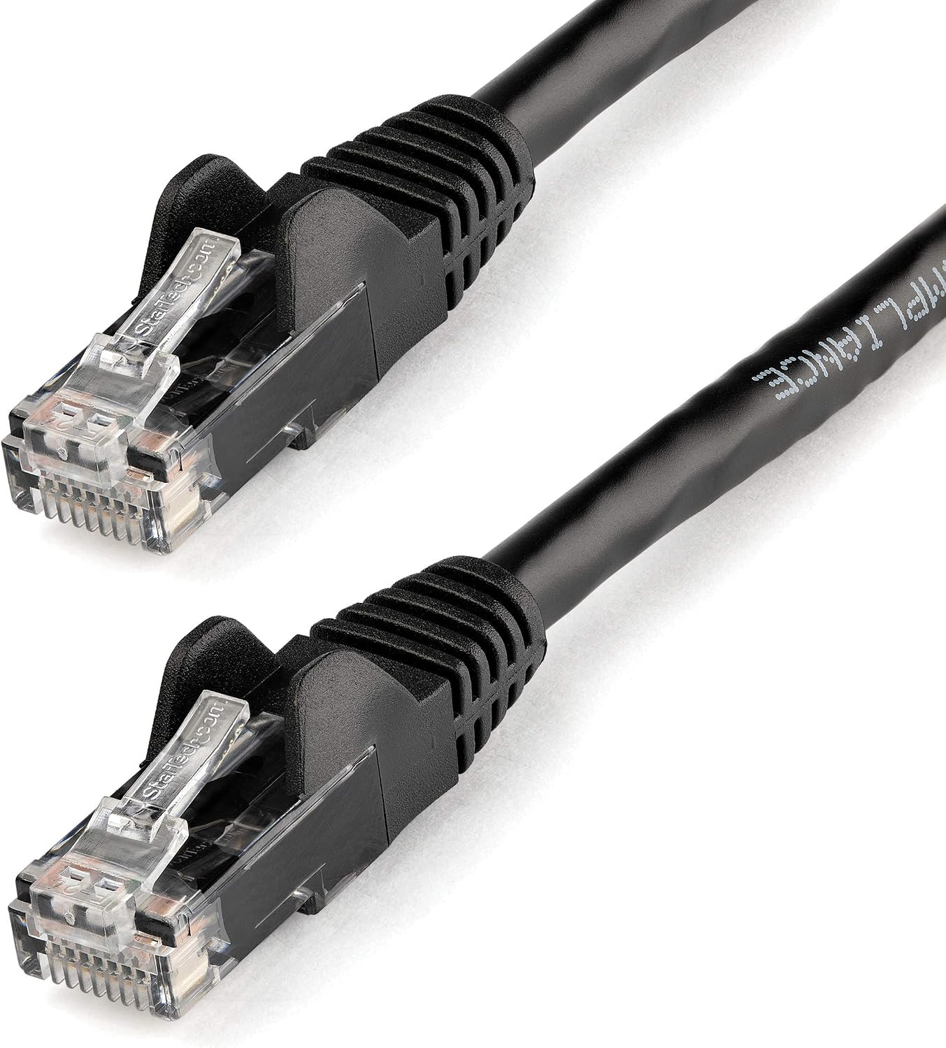 Startech 12Ft CAT6 Ethernet Cable - Black CAT 6 Gigabit Ethernet Wire -250Mhz 10