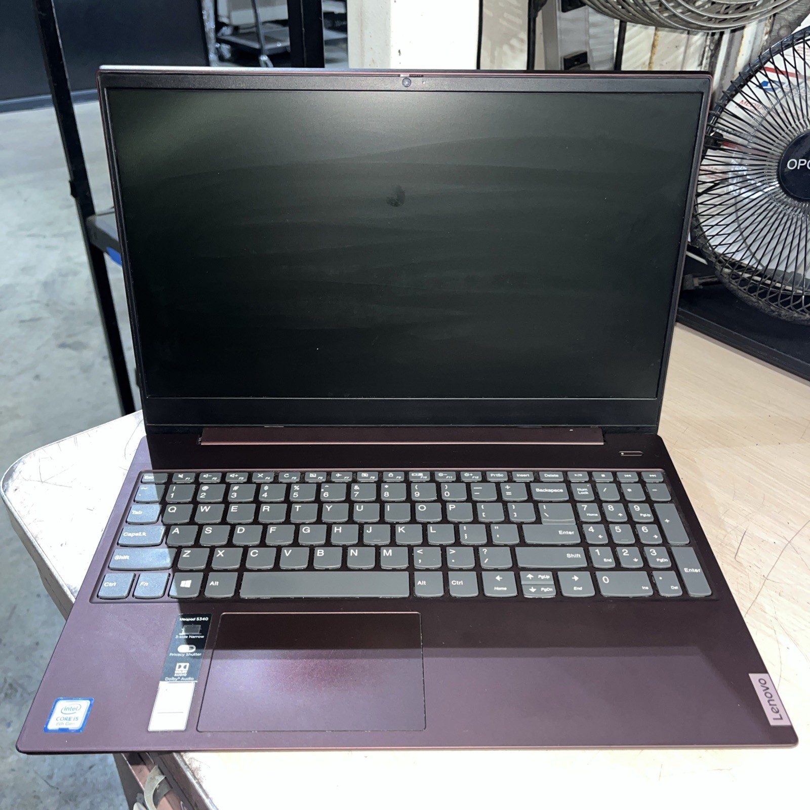 LENOVO IDEAPAD S340-15IWL INTEL CORE I5-8265U 1.60GHZ 8GB RAM NO HD