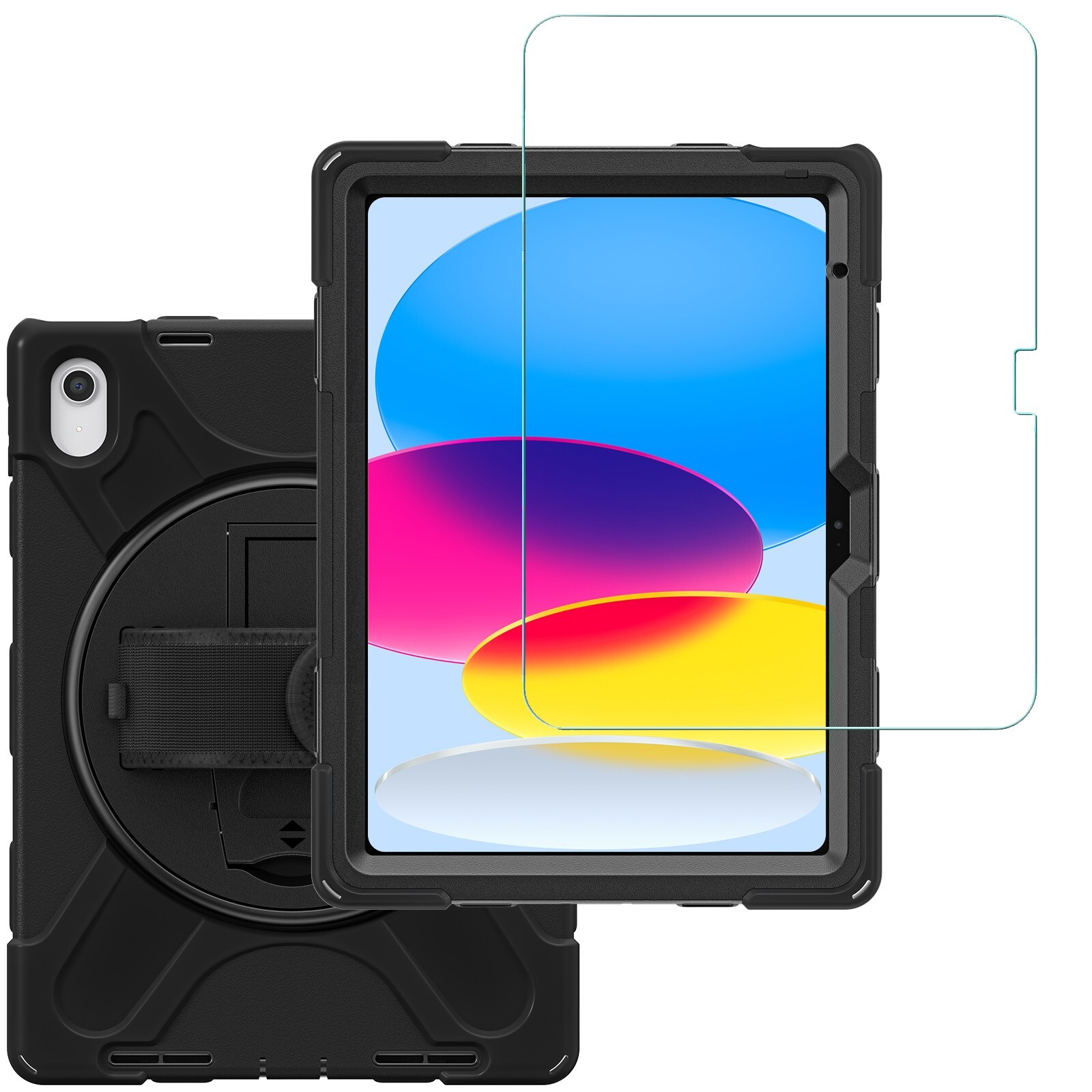 Rugged Carrying Case with Hand Strap for Apple iPad Air 10.5 3rd Gen 2019
