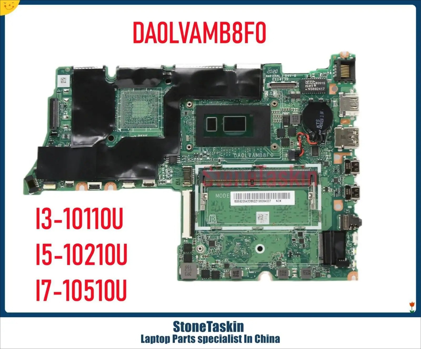 DA0LVAMB8F0 For Lenovo ThinkBook 14 15-IML E4 E5-15IML MB Motherboard I5 I7 8GB