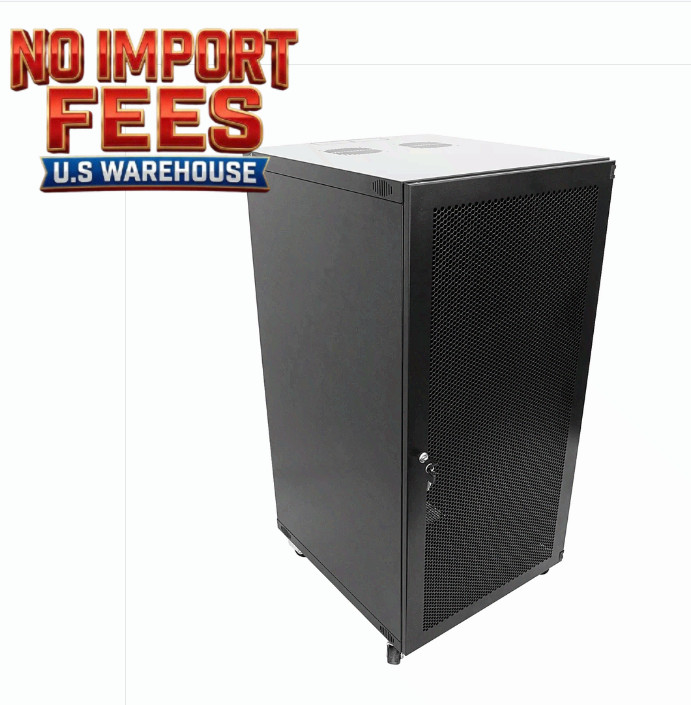 New 22U Wall Mount Network Server Cabinet Enclosure Door Lock 600MM Deep