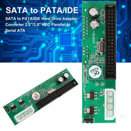 Geartronics 40Pin Converter Adapter PATA IDE to SATA Green JP103 US