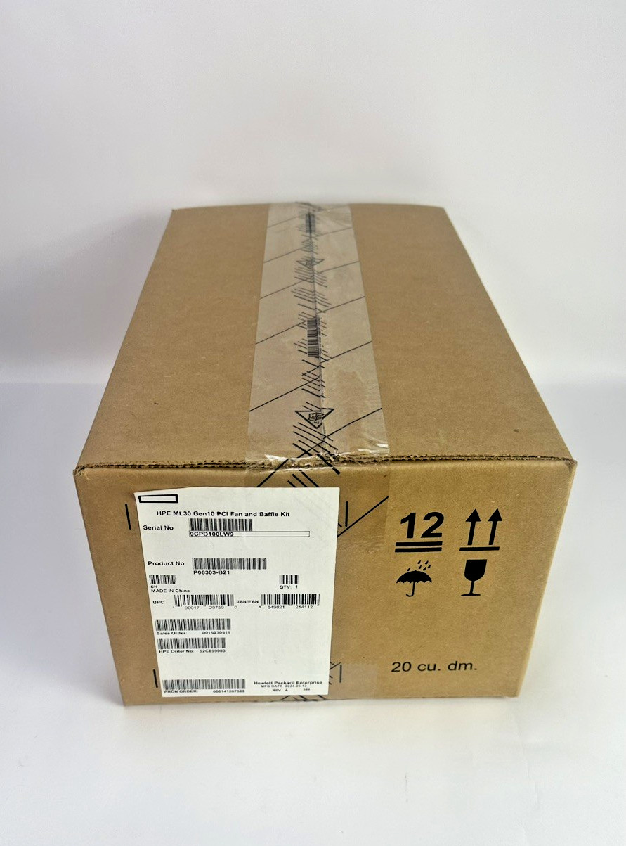 HPE P06303-B21 Proliant ML30 Gen10 Performance PCI Fan and Baffle Kit