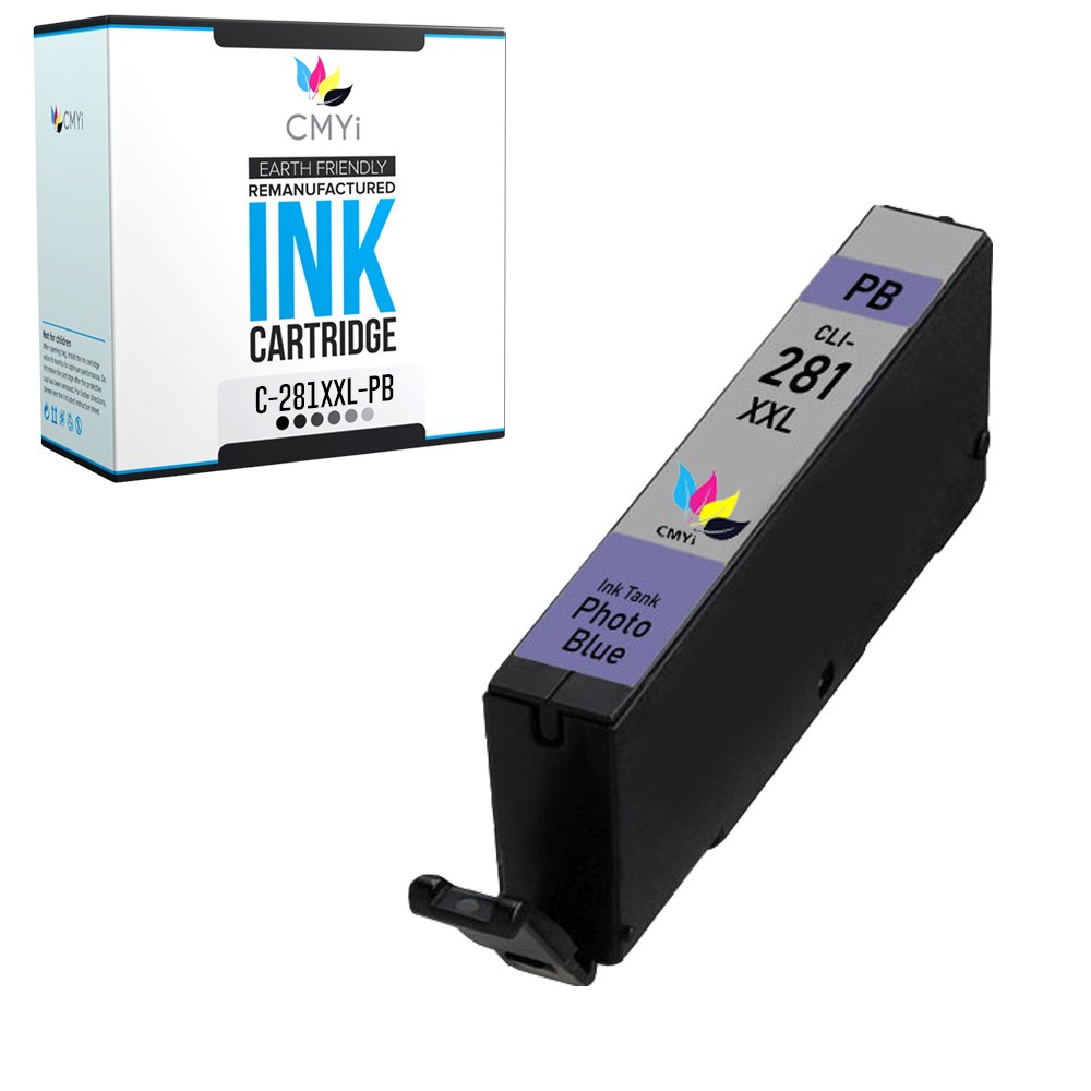 CMYi 1-PK Compatible 281XXL Photo Blue Ink for Canon PIXMA TS8120 TS8220 TS8320