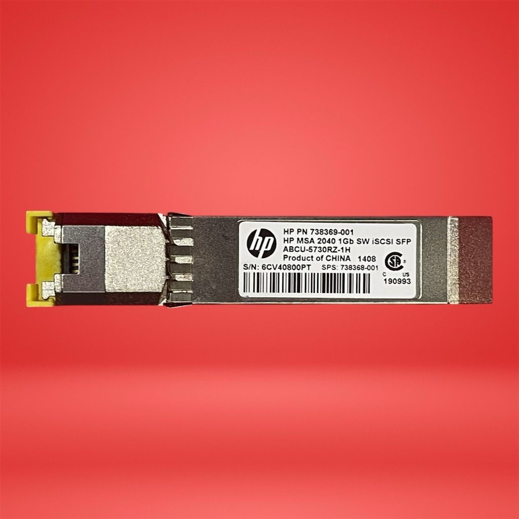 HP MSA 2040 1Gb iSCSI SFP Transceiver 738368-001 / 738369-001