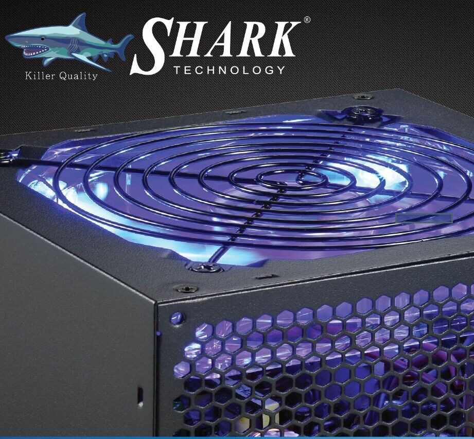 750W Quiet 120mm LED Fan ATX 12V Gaming Power Supply Unit 750-WATT Intel/AMD PC