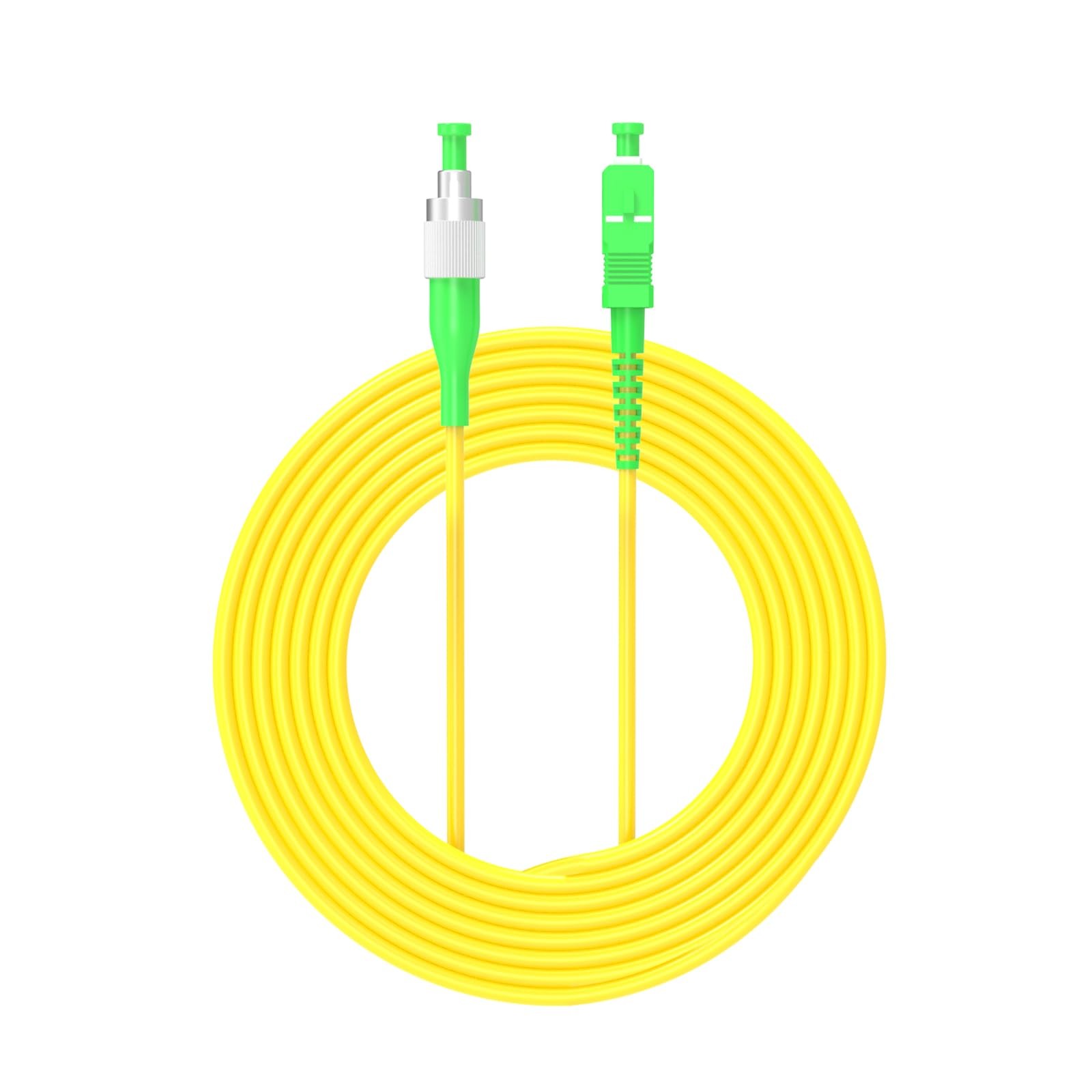 Jeirdus 1Meter 3ft SC/APC to FC/APC Fiber Optic Cable Jumper Optical Patch Co...