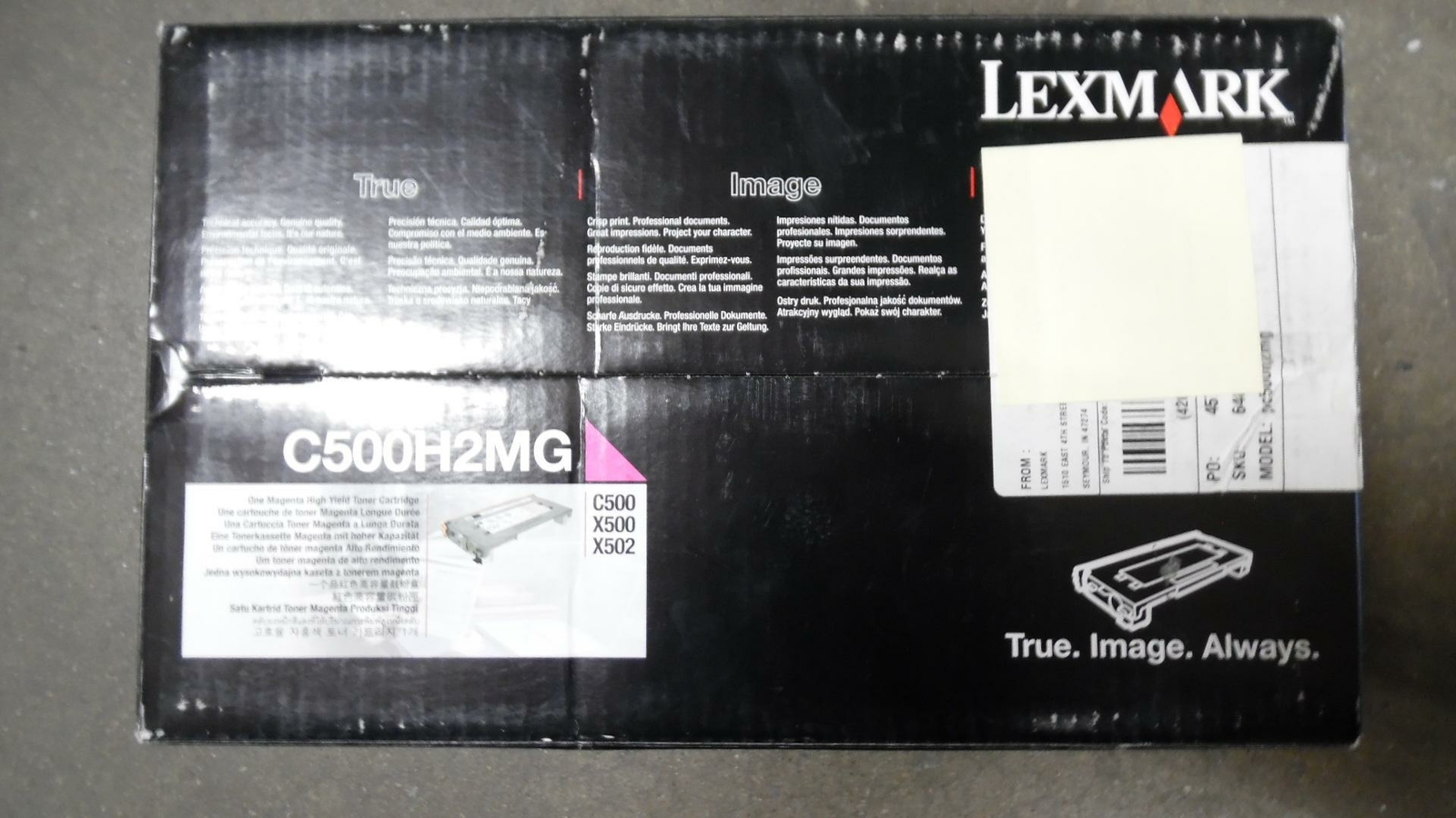 Lexmark C500H2MG High Yield Magenta Toner Cartridge - Sealed in Box