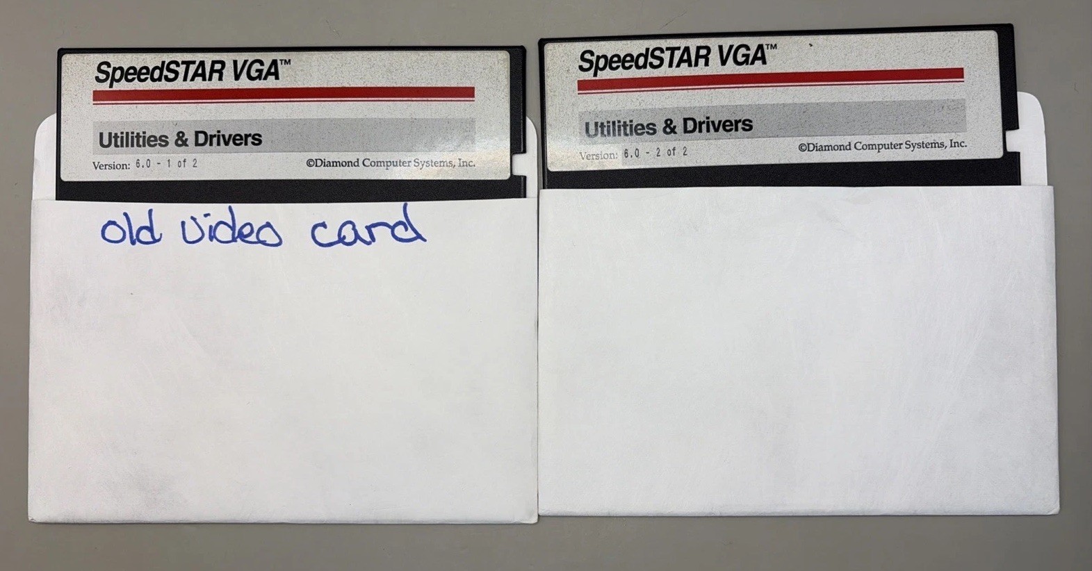 Speedstar VGA Utility & Drivers 5.25” Both Disc Diamond Computer Systems