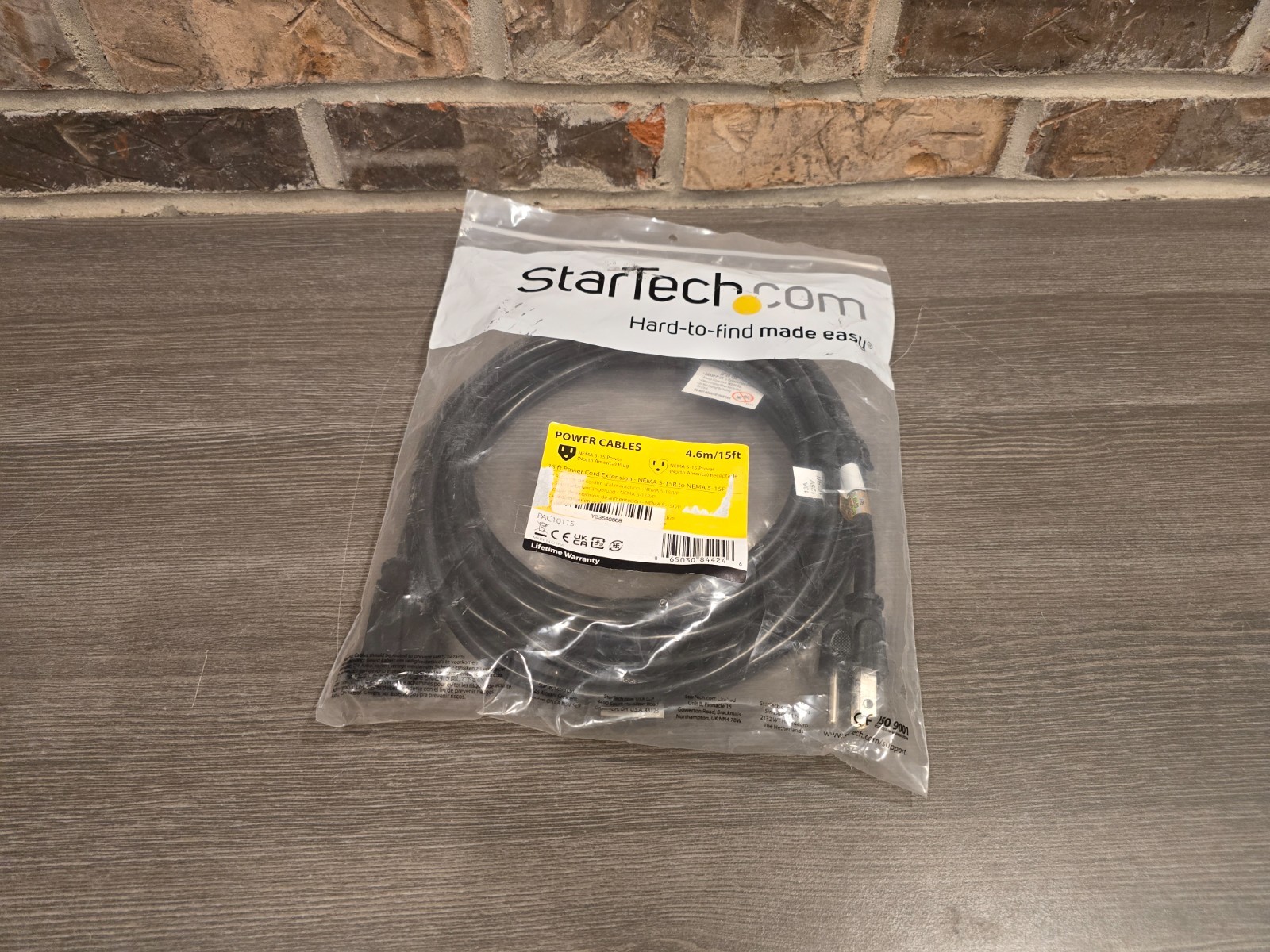 StarTech.com Power Cables 4.6m/15ft each Nema 5-15R to 5-15P North American Plug