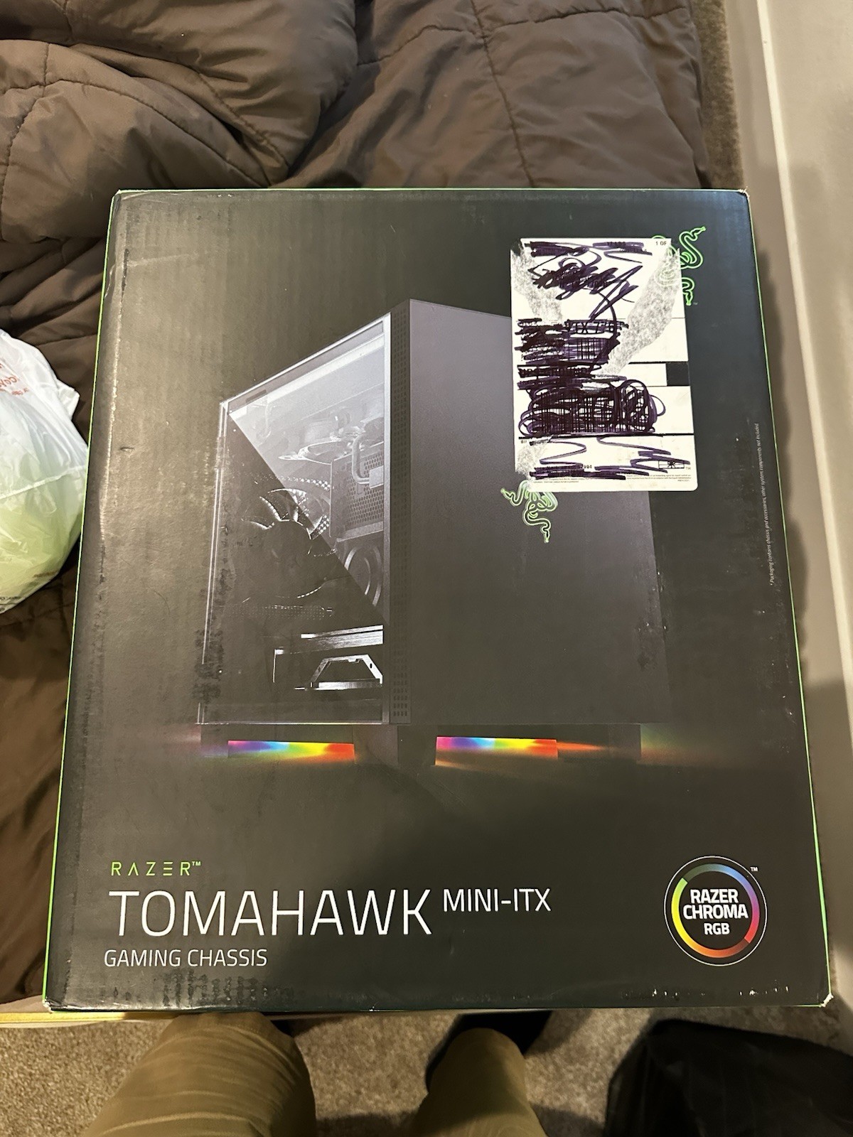 Razer Tomahawk Mini-ITX Mini Tower Gaming PC Case Tempered Glass Chroma RGB NEW