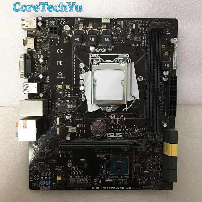 For ASUS H110-I M32CD4 DP_MB REV 1.04 LGA1151 DDR4 M-ATX Motherboard Tested OK/*