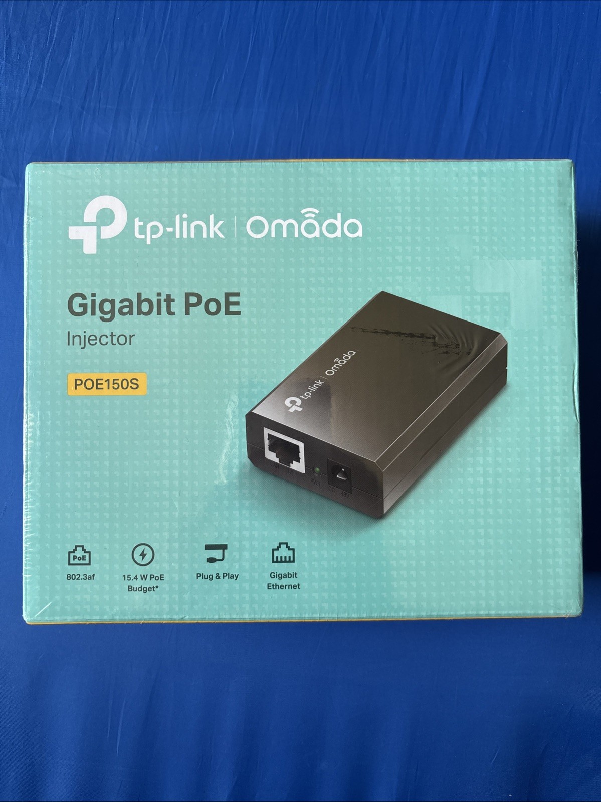 TP-Link Omada Gigabit PoE Injector Adapter TL-POE150S - NEW
