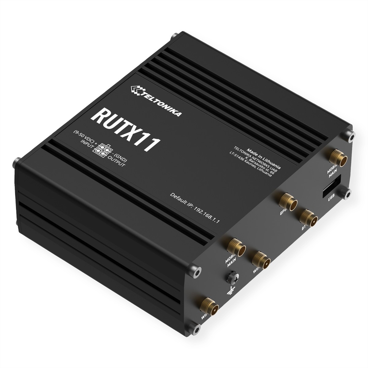 RUTX11000000 Teltonika RUTX11 Wireless Router WWAN 4-Port Switch ~D~