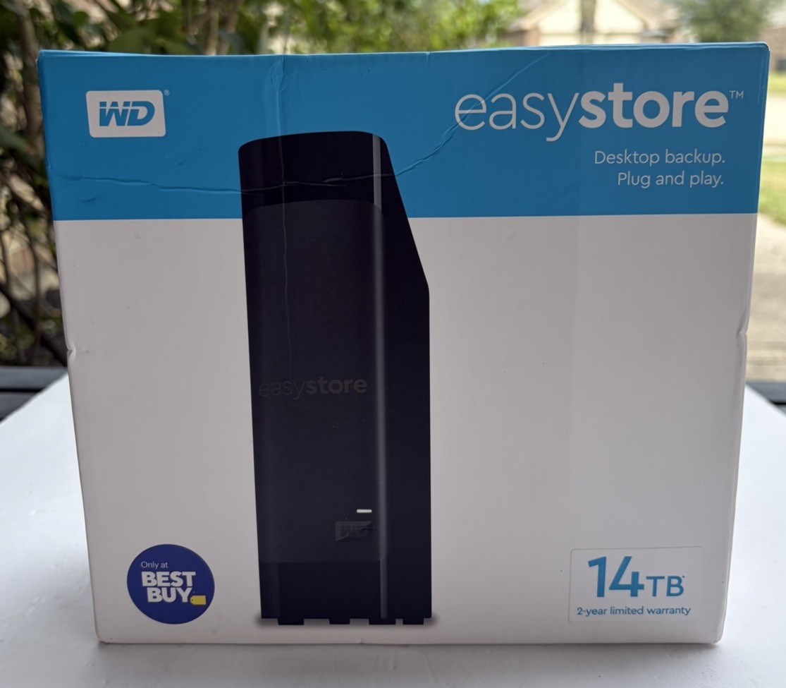 Western Digital WD EasyStore 14TB (WDBAMA0140HBK) External Hard Drive