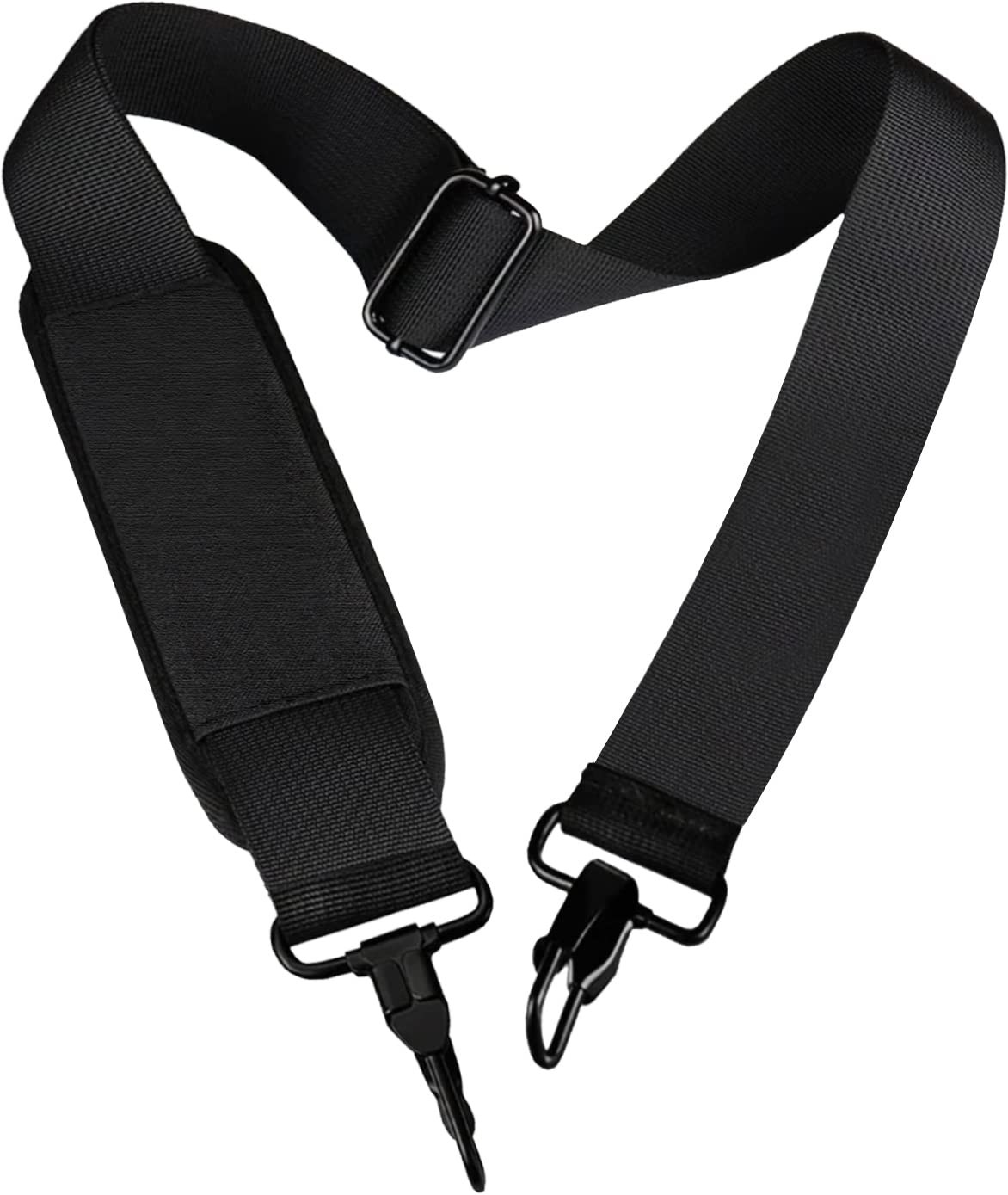 Universal Replacement Laptop Shoulder Strap, Durable 55" Large, Black