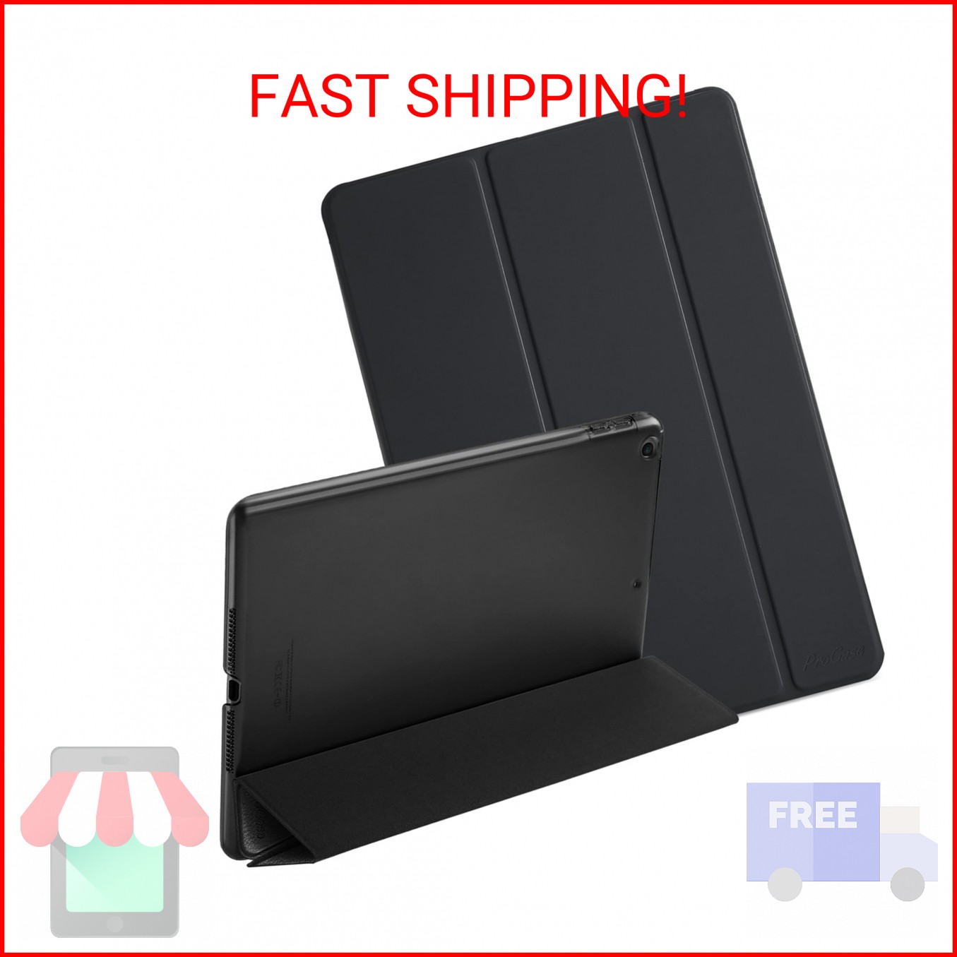 ProCase Smart Case for iPad 9.7 Inch iPad 6th/5th Generation 2018 2017(Model: A1