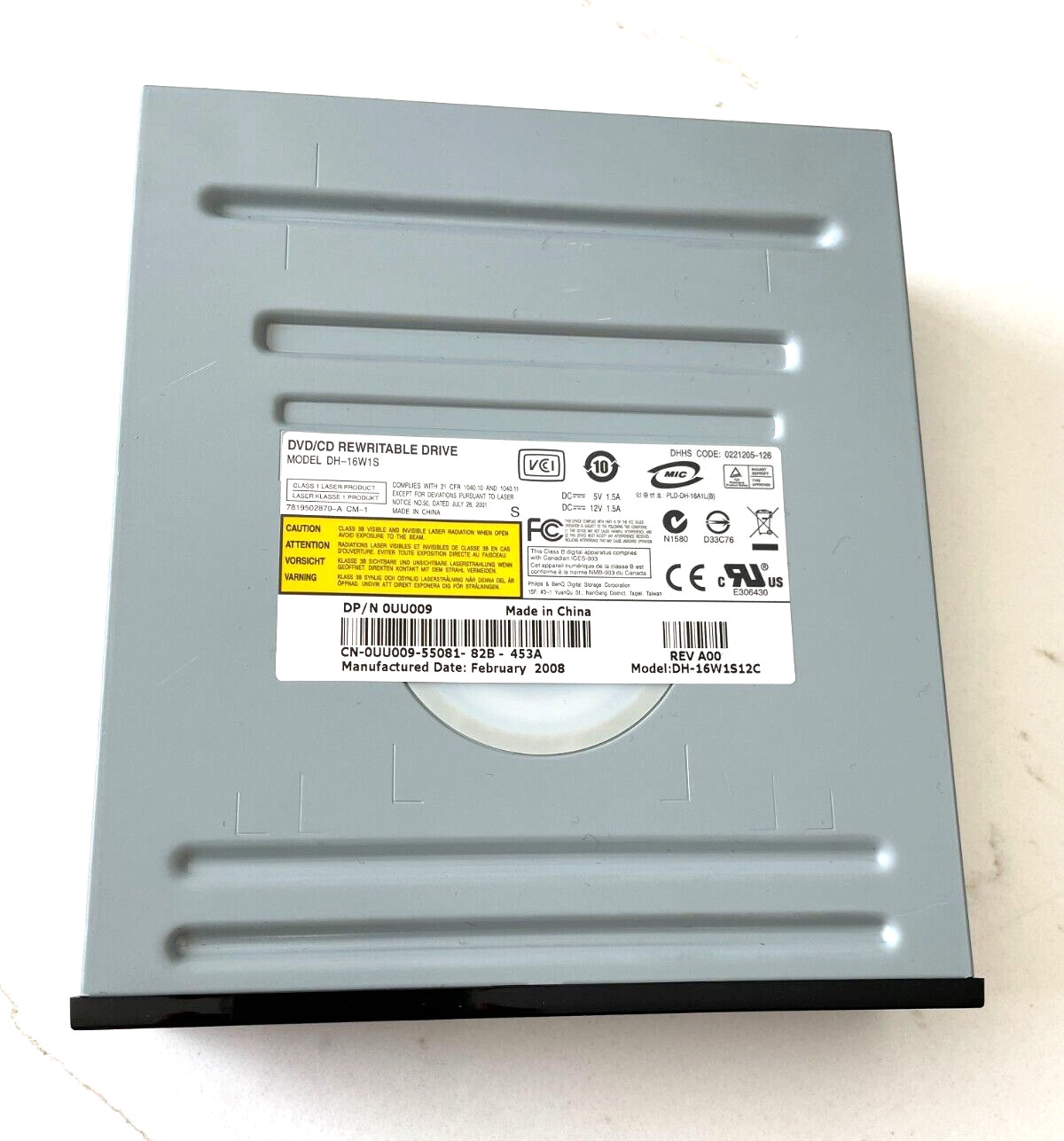 Philips/BenQ DVD/CD REWRITABLE DRIVE DH-16W1S12C