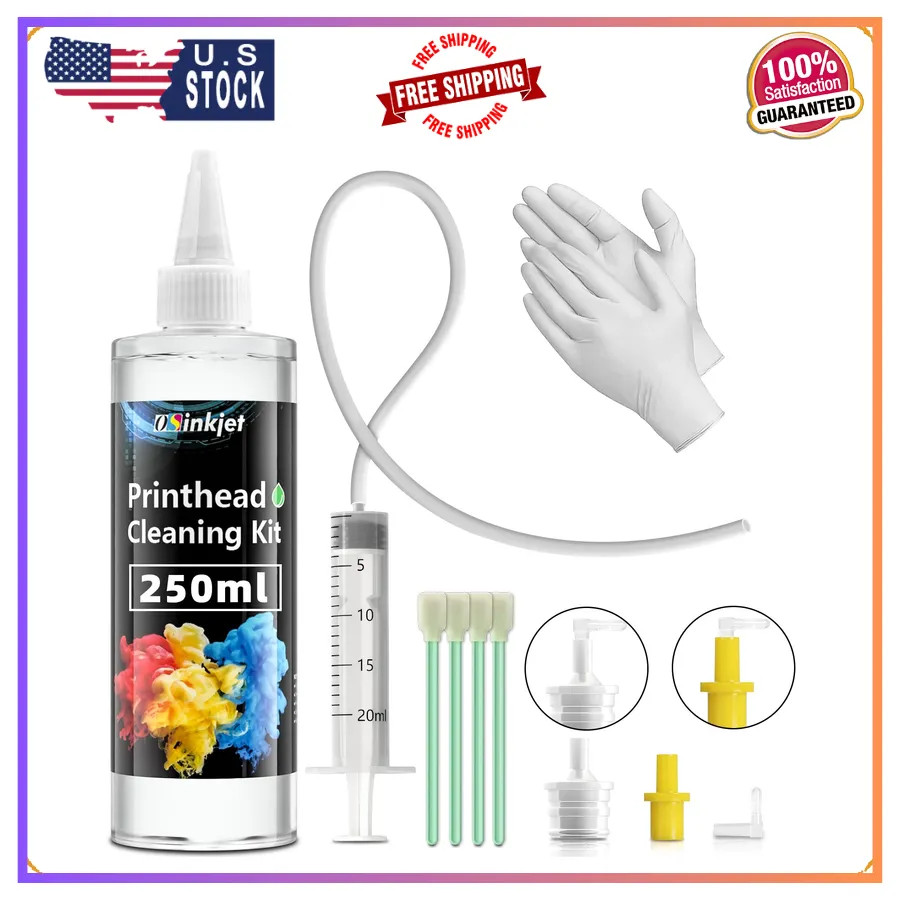 250ml Universal Printhead Cleaning Kit for Epson HP Canon Brother Inkjet Prin...