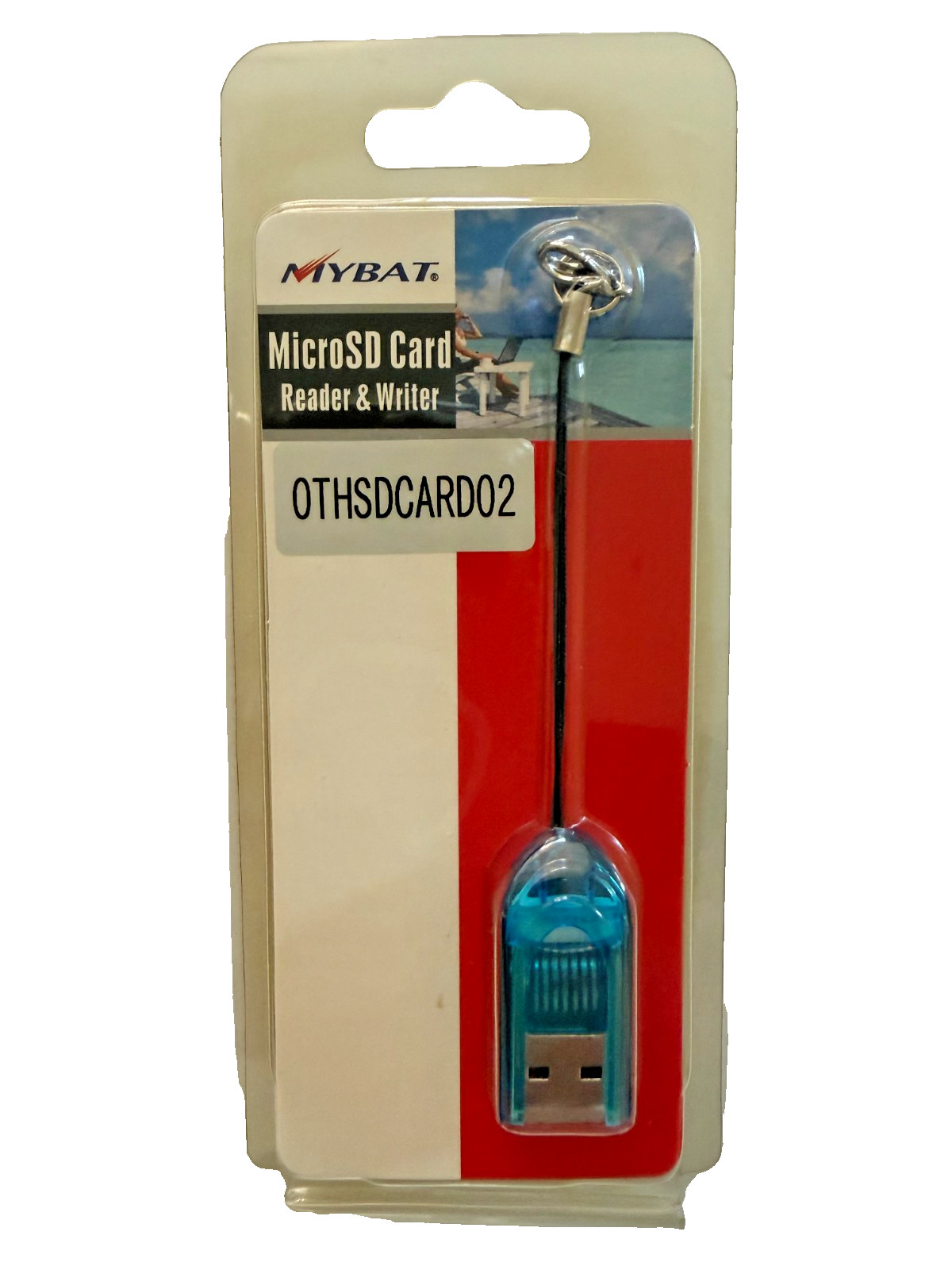Universal Micro SD Card Reader And Writer Blue NEW