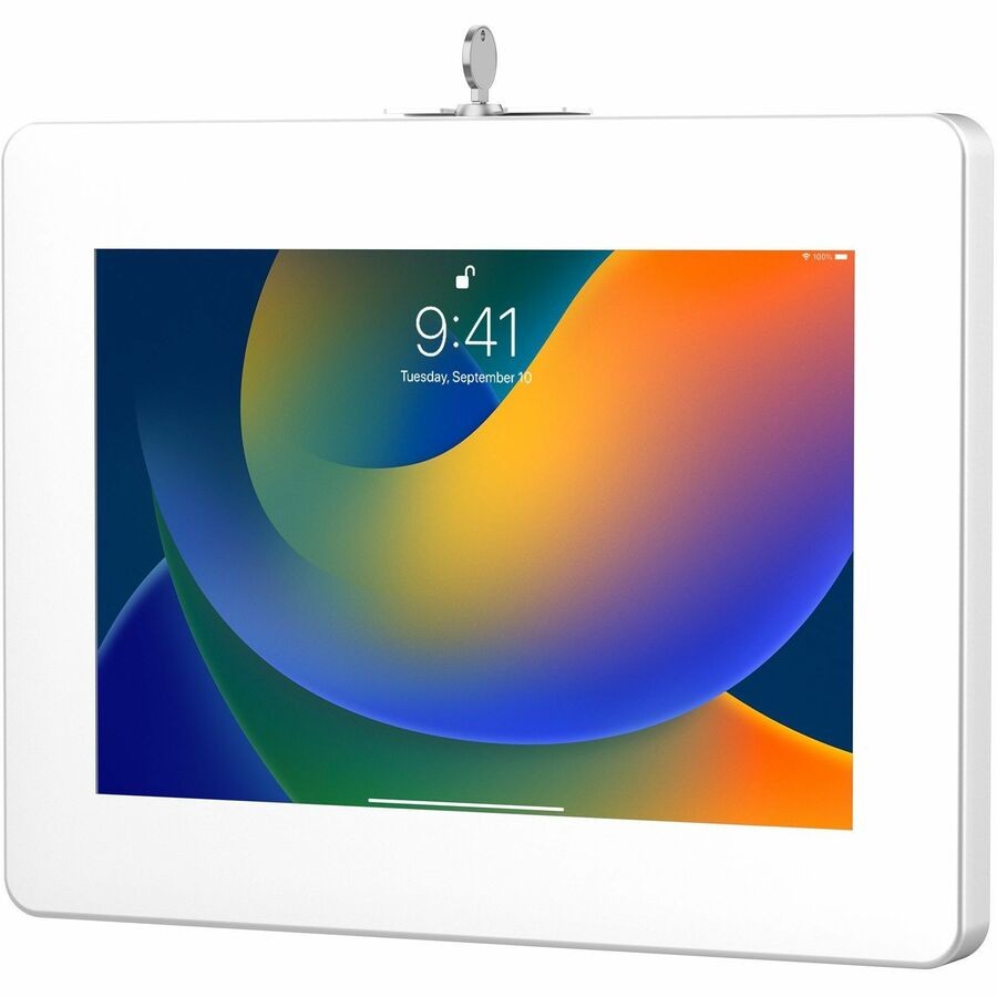 CTA Paragon Premium Locking Wall Mount Enclosure for 10.2in Tablets Whtie